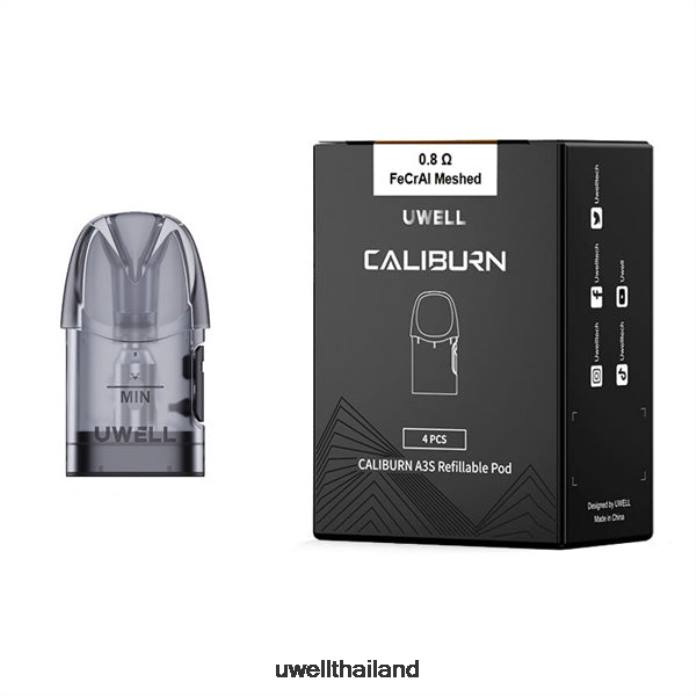 UWELL CALIBURN A3 พ็อดทดแทน | 4 แพ็ค VPTB19 0.8โอห์ม2 - UWELL Bangkok