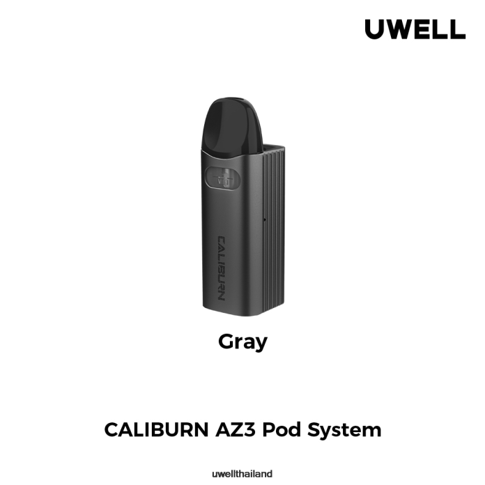 UWELL CALIBURN AZ3 ชุดอุปกรณ์ (ระบบพ็อด) VPTB146 สีเทา - UWELL Best Vape