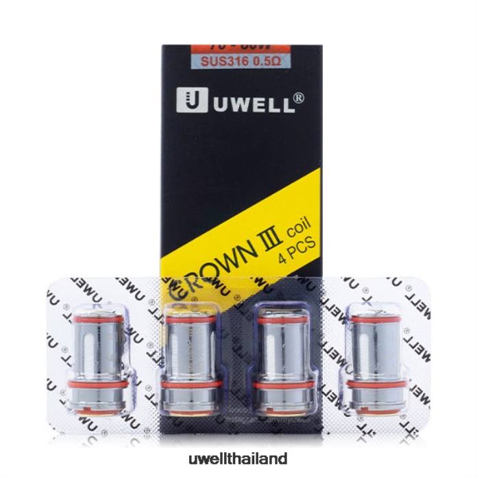 UWELL CROWN 3 คอยล์ (4 แพ็ค) VPTB91 0.25โอห์ม - UWELL Vape Kit