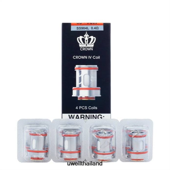 UWELL CROWN 4 เปลี่ยนคอยล์ (4 แพ็ก) VPTB184 un2 ดูอัลเมช 0.23 โอห์ม - UWELL Disposable Vape