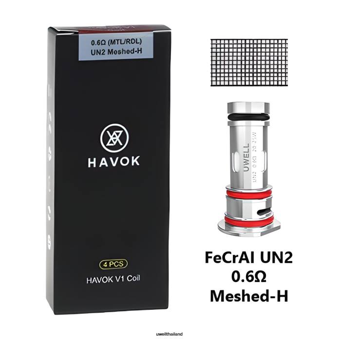 UWELL HAVOK V1 คอยล์ (4 แพ็ค) VPTB151 0.6โอห์ม - UWELL Vape Kit