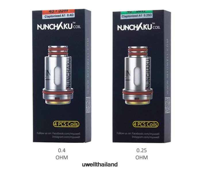 UWELL NUNCHAKU คอยล์ (4 แพ็ค) VPTB261 0.25โอห์ม - UWELL Vape Kit